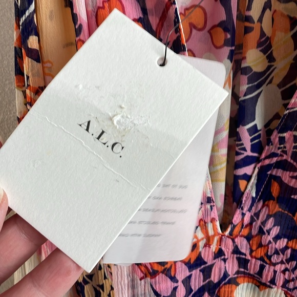 A.L.C. Courtney Silk Mini Dress NWT - Picture 6 of 10